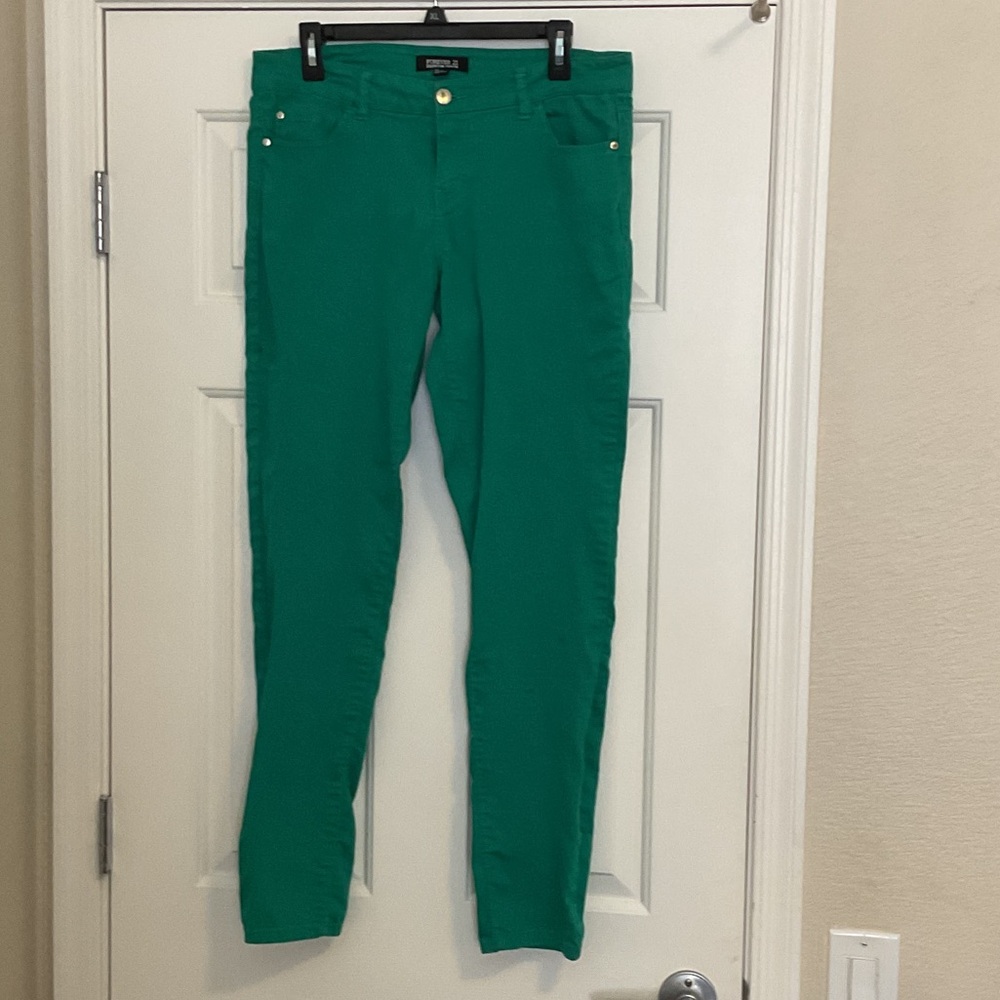 Forever 21 Skinny Jeans in Emerald Green